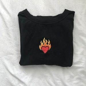 Cotton on cropped graphic tee